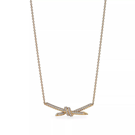 Diamond Knot Necklace