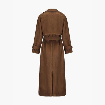 Eva suede trench coat - Mocha