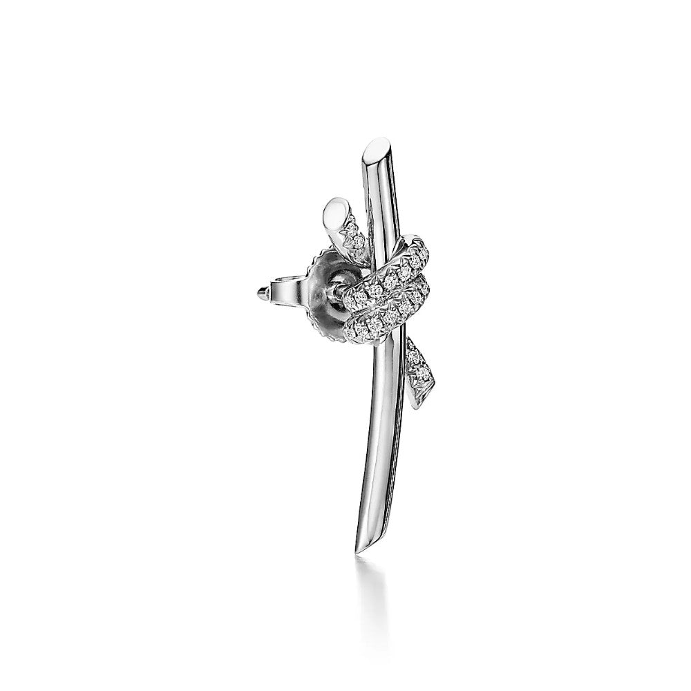 Diamond Knot Short Earring