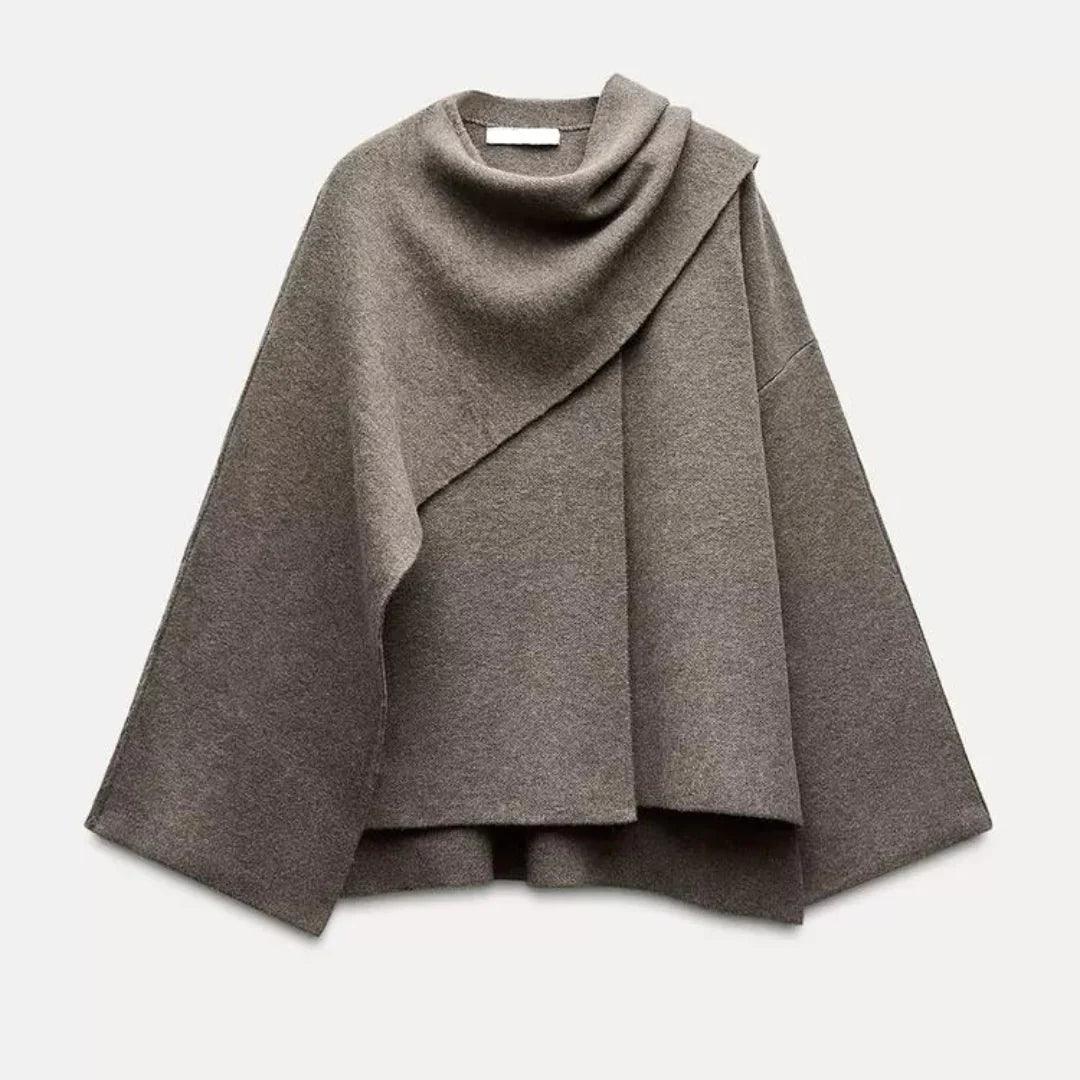 Ludovica – Integrated scarf – Overcoat jacket